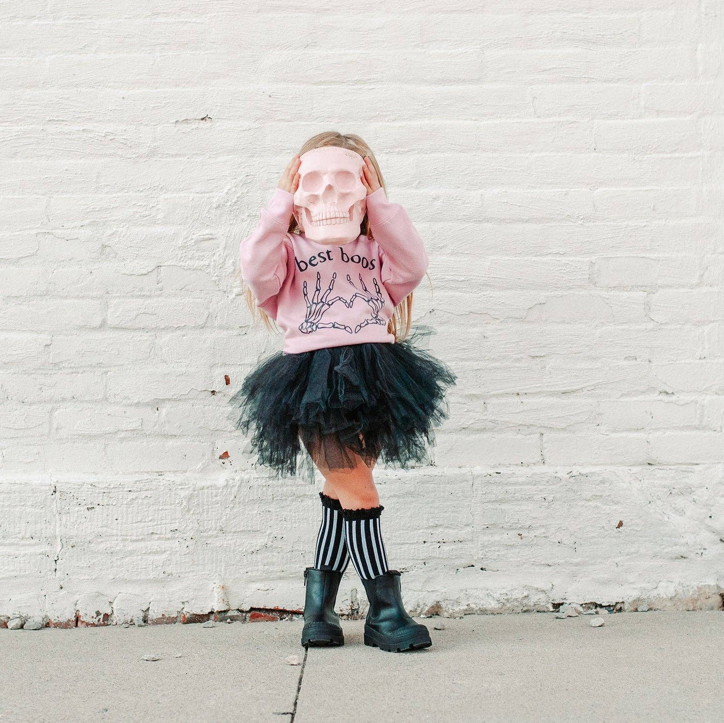 Halloween sweatshirt for kids, BEST BOOS Pink Pullover