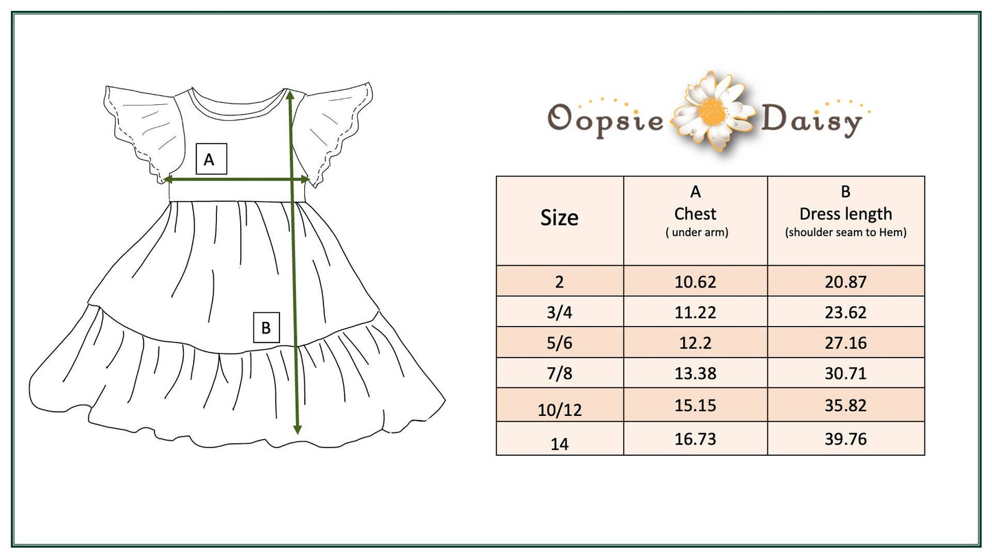 Kids Vintage Beige Floral Spring Flutter Sleeve Dress