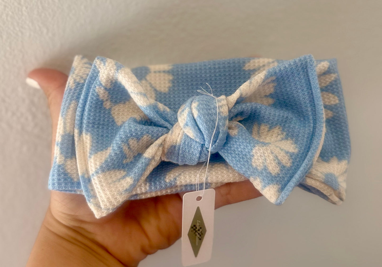 Blue Daisy Dreams Head Wrap
