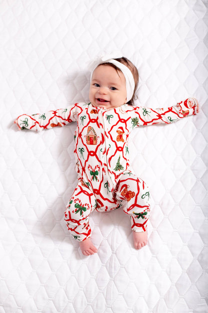 COZY CHRISTMAS | ZIP ROMPER