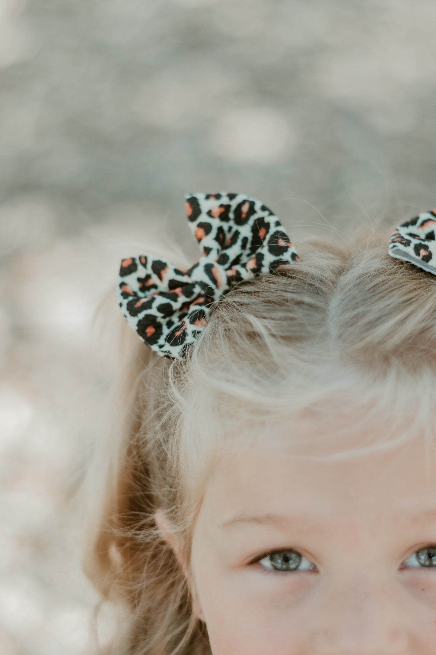 Leopard Print Piggy Bows