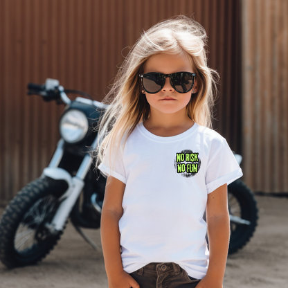 Toddler & Kids No Risk No Fun White T-Shirt