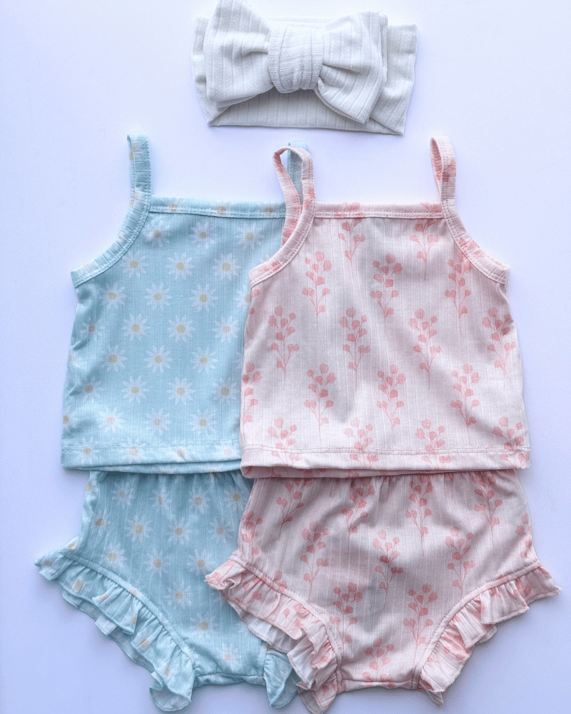 Luna Top and Bloomer Set - Spring Blush Pink