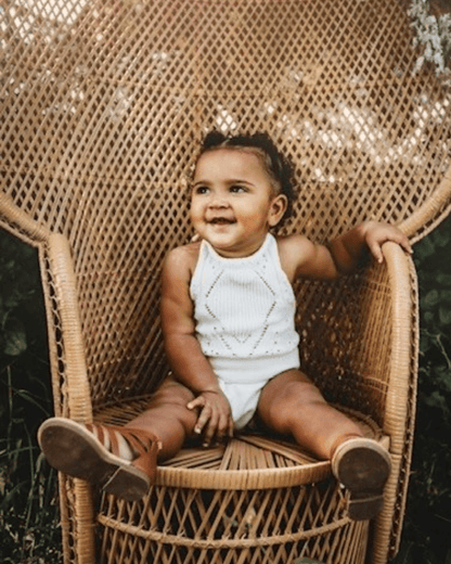 Drake Crochet Halter Romper - Gardenia