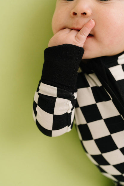 Black Checkered Bamboo Sleeper