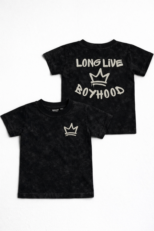 LONG LIVE BOYHOOD TEE - Jet Acid