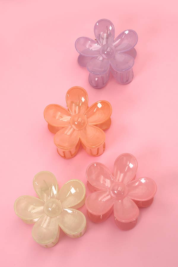 FLOWER HAIR CLAW CLIPS