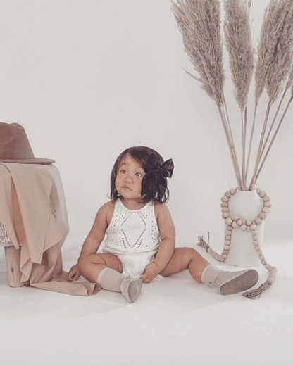 Drake Crochet Halter Romper - Gardenia