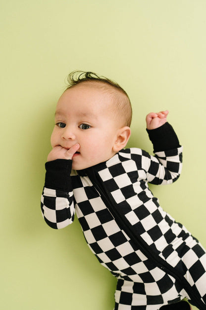 Black Checkered Bamboo Sleeper