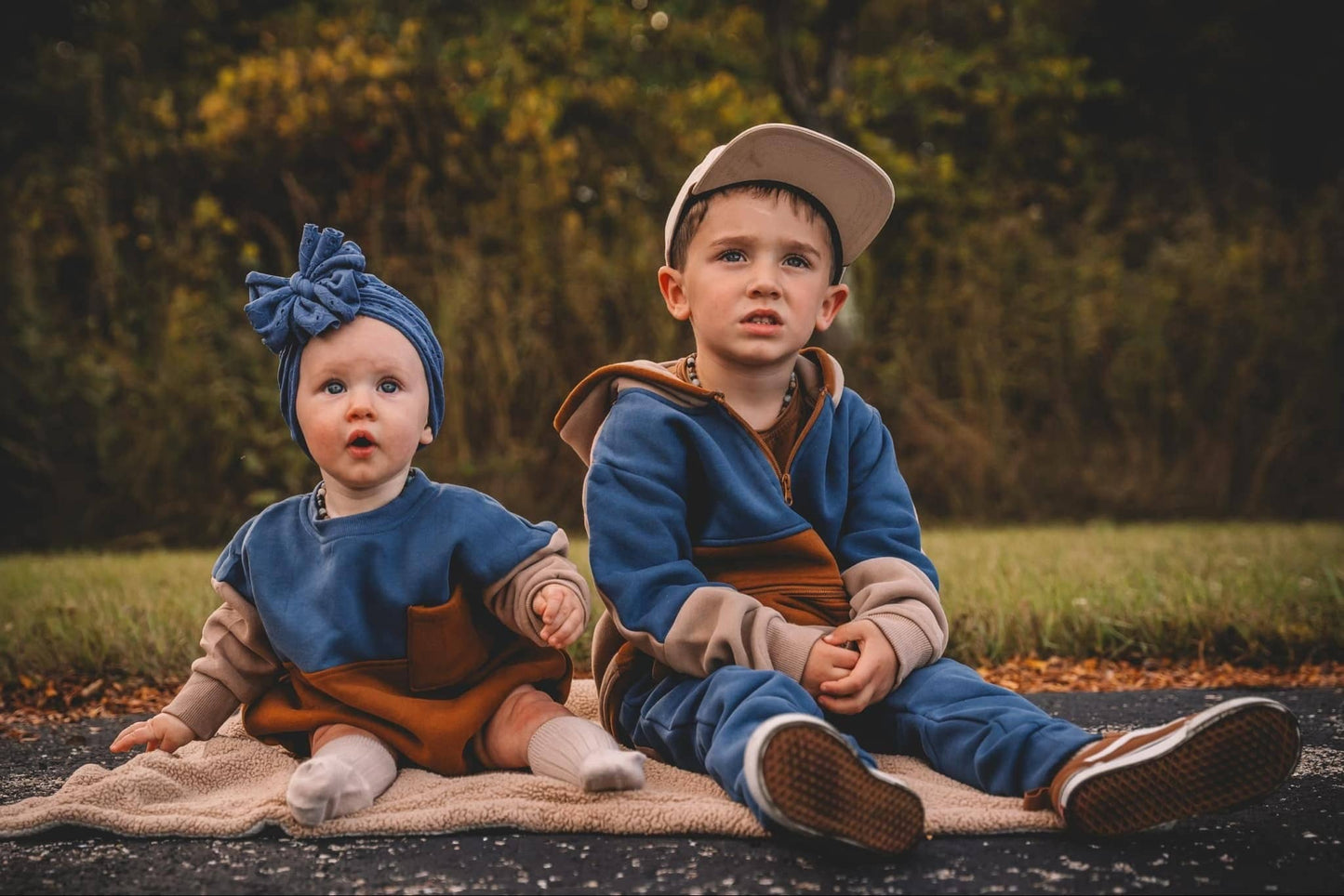 Color Block Sweatshirt Romper