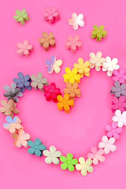 FLOWER HAIR CLAW CLIPS