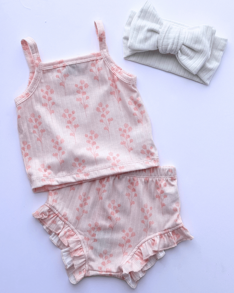 Luna Top and Bloomer Set - Spring Blush Pink