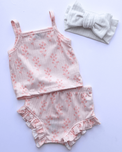 Luna Top and Bloomer Set - Spring Blush Pink