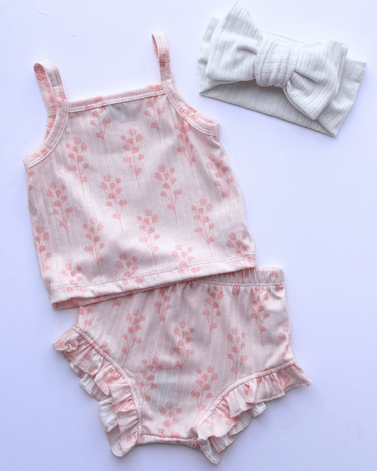 Luna Top and Bloomer Set - Spring Blush Pink