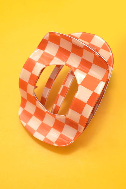 Flat Oval Hair Claw Clips Secure Styling | 40H1031